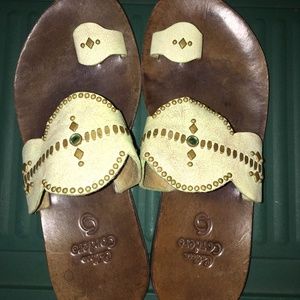 Calleen Cordero White Leather Sandals